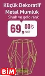 KÜÇÜK DEKORATİF METAL MUMLUK KÜÇÜK DEKORATİF METAL MUMLUK